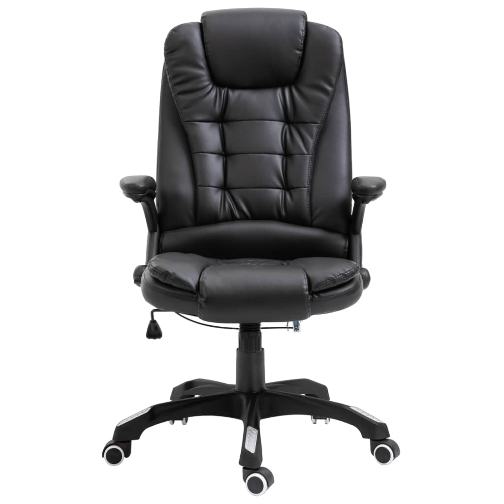 Silla de oficina Coma acolchada reclinable negro 110-119x68x71 cm