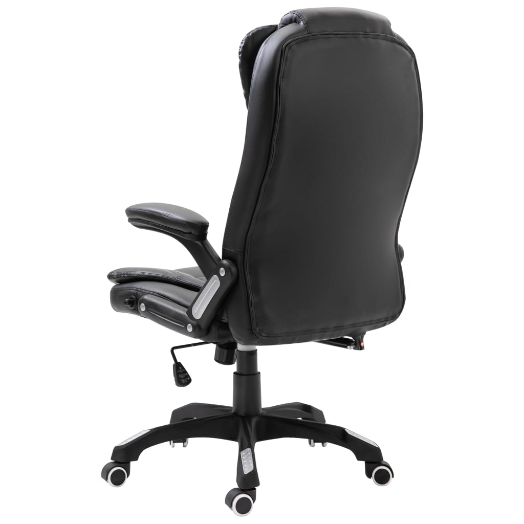 Silla de oficina Coma acolchada reclinable negro 110-119x68x71 cm