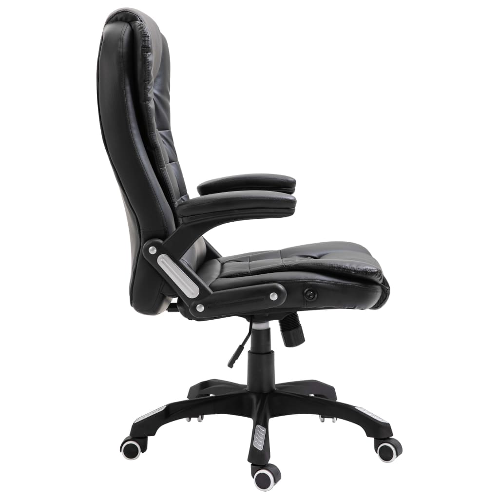 Silla de oficina Coma acolchada reclinable negro 110-119x68x71 cm