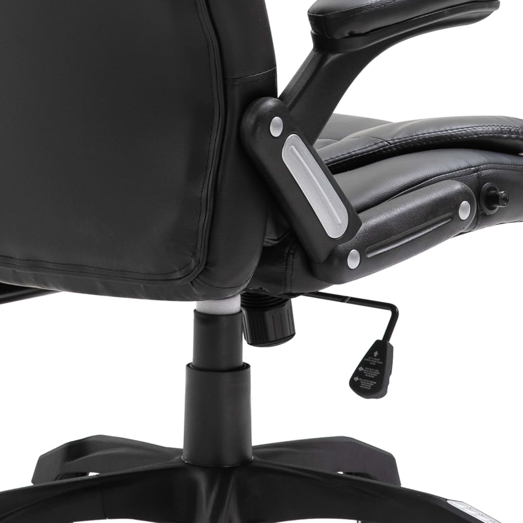 Silla de oficina Coma acolchada reclinable negro 110-119x68x71 cm