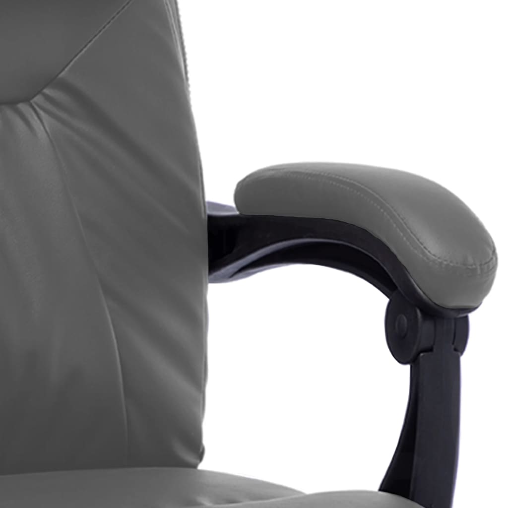 Silla de oficina Root función masaje reclinable antracita 112-121x60x64 cm