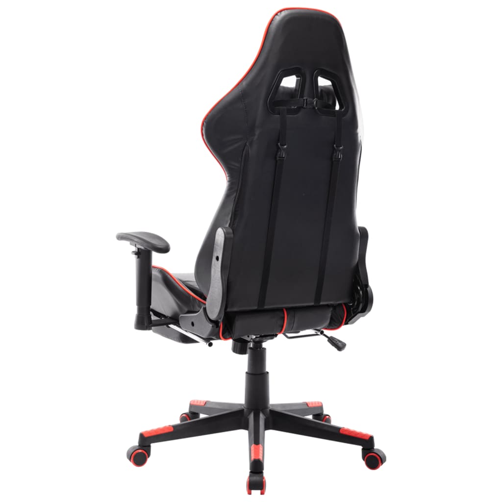 Silla gaming Soul altura regulable con reposapiés negro/rojo 123-133x67x61 cm