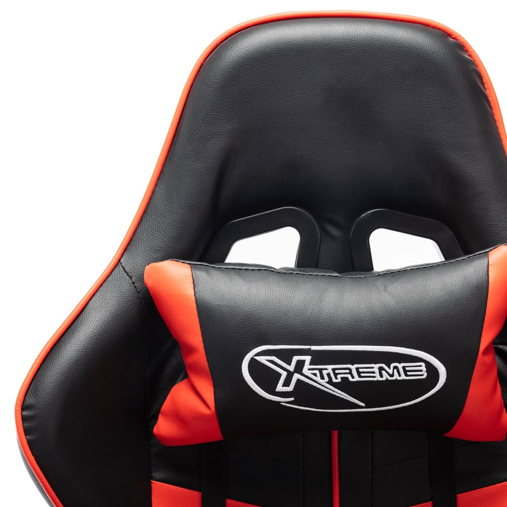 Silla gaming Soul altura regulable con reposapiés negro/rojo 123-133x67x61 cm