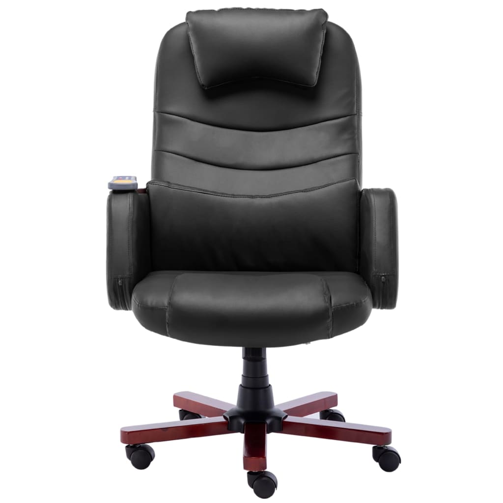 Silla de oficina Stroom función masaje reclinable negro 106-115x66x68 cm