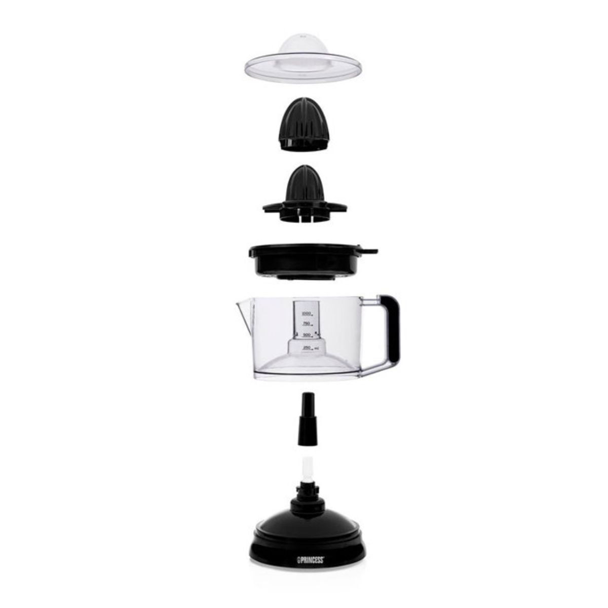 Exprimidor-electrico-Princess-201004-25W-1L-negro-partes
