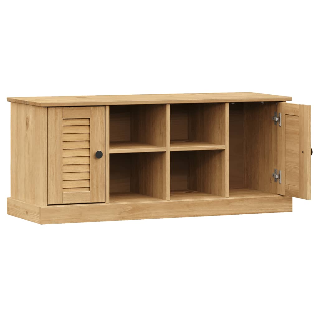 Banco zapatero Vigo 4 huecos + 2 puertas natural 45x106x35 cm 5
