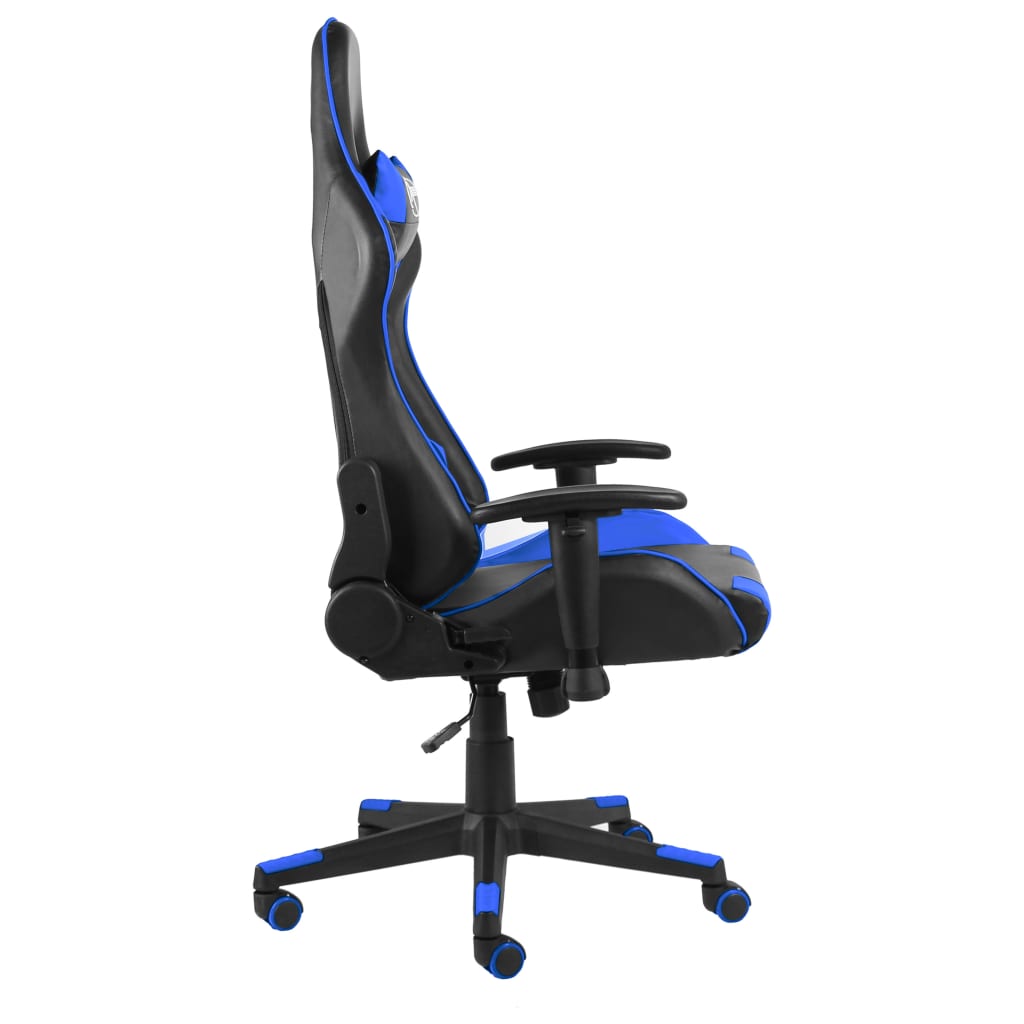 Silla gaming Kenssi altura ajustable reclinable azul 123-133x68x69 cm