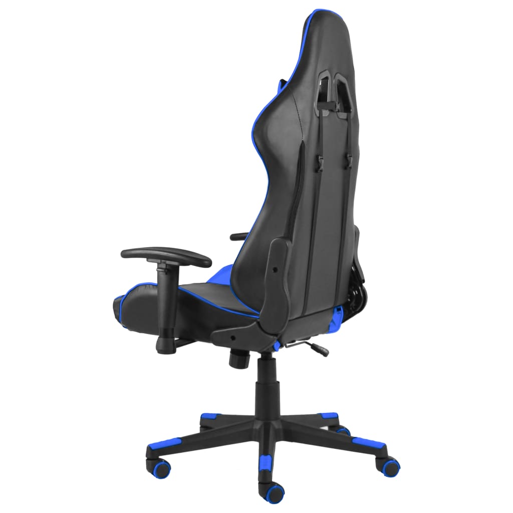 Silla gaming Kenssi altura ajustable reclinable azul 123-133x68x69 cm