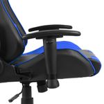 Silla gaming Kenssi altura ajustable reclinable azul 123-133x68x69 cm