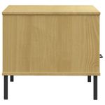 Mesa de centro Oslo 1 cajón marrón 45x85x50 cm 6