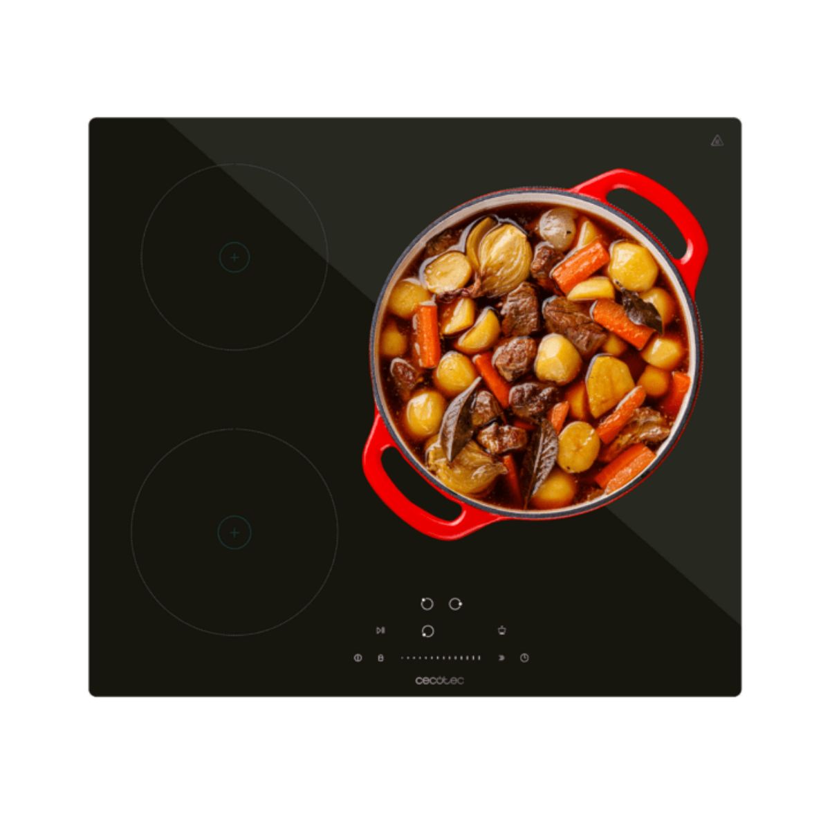 Placa-de-induccion-Cecotec-Bolero-Squad-I-3200-3-fuegos-7200W-9-niveles-negro-59-cm