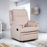 Sillón relax Boston tejido antimanchas Aqualine beige 105x83x101 cm