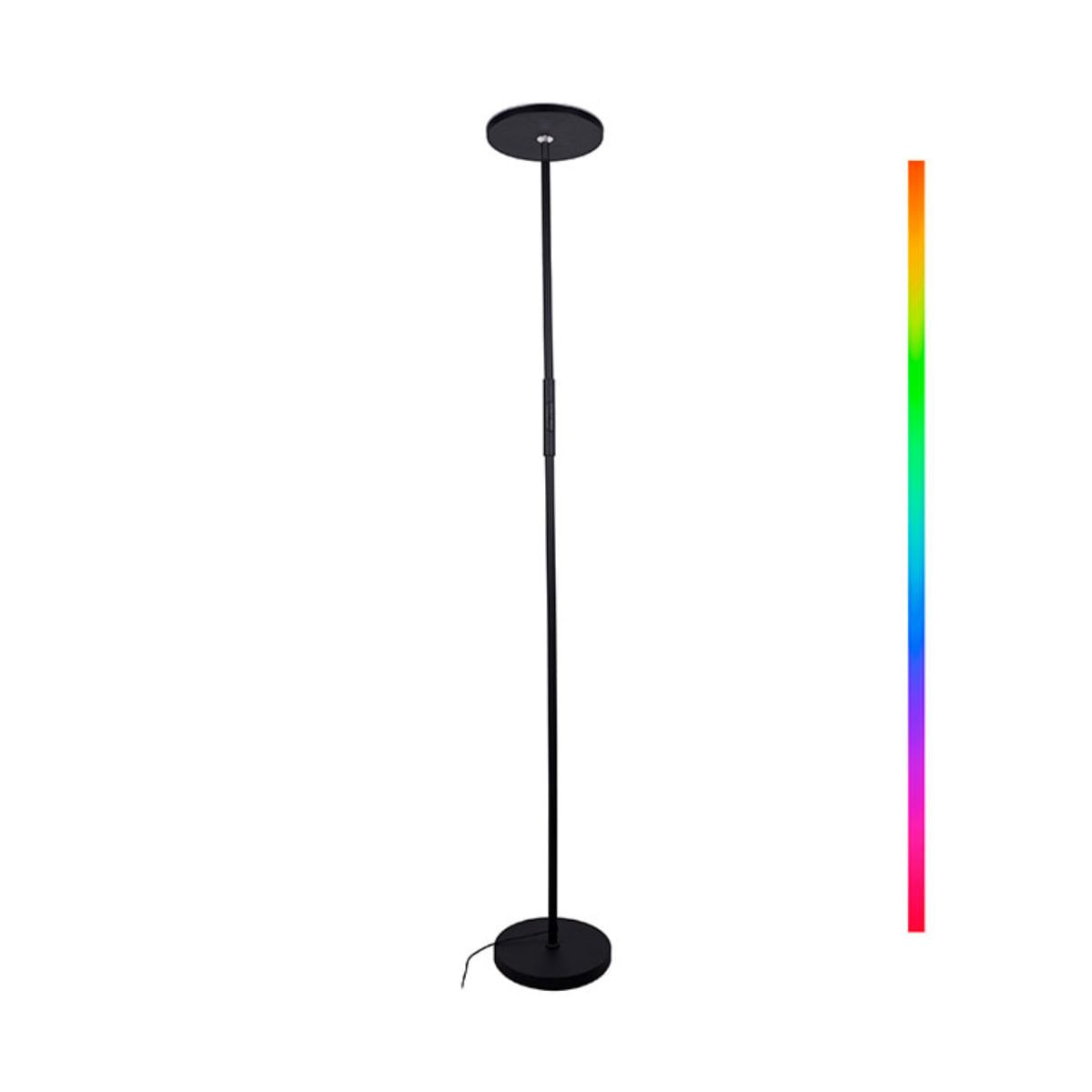 Lampara-de-pie-Smart-Belair-24W-luz-LED-Wifi---Bluetooth-negro-Ø25x170-cm
