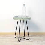 Mesa-auxiliar-MOA-Vinthera-acero-verde-claro-Ø38x49-cm-animada