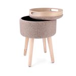 Taburete-MOA-Vinthera-con-almacenamiento-beige-Ø34x45-cm-almacenamiento
