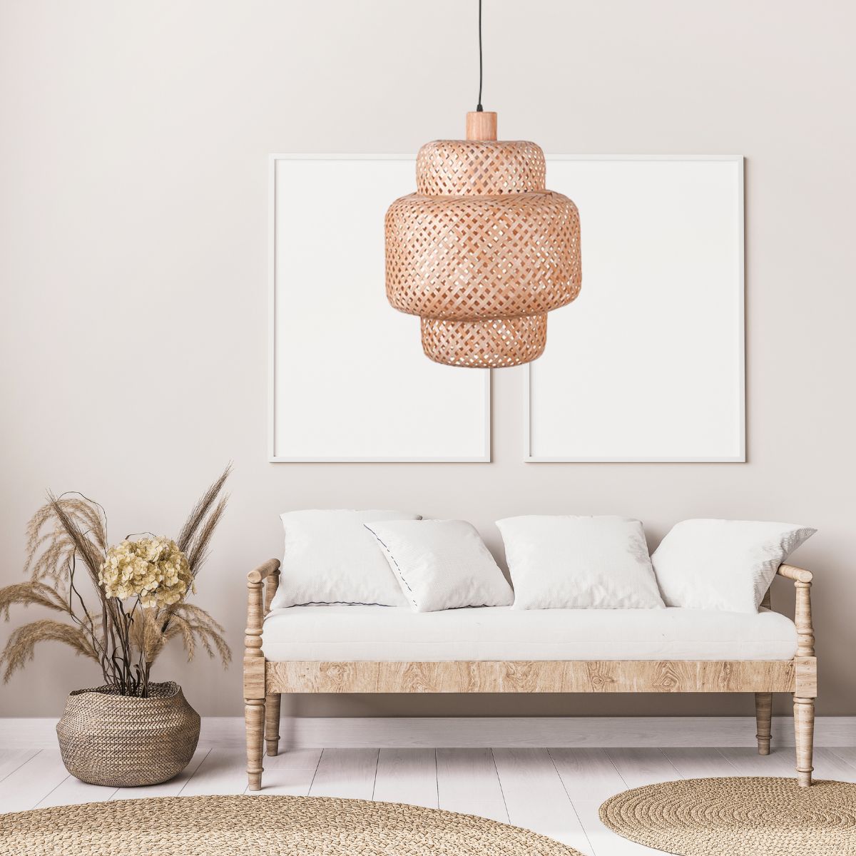 Lampara-de-techo-Bora-Bel-Air-40W-altura-regulable-madera-Ø30-cm-animada