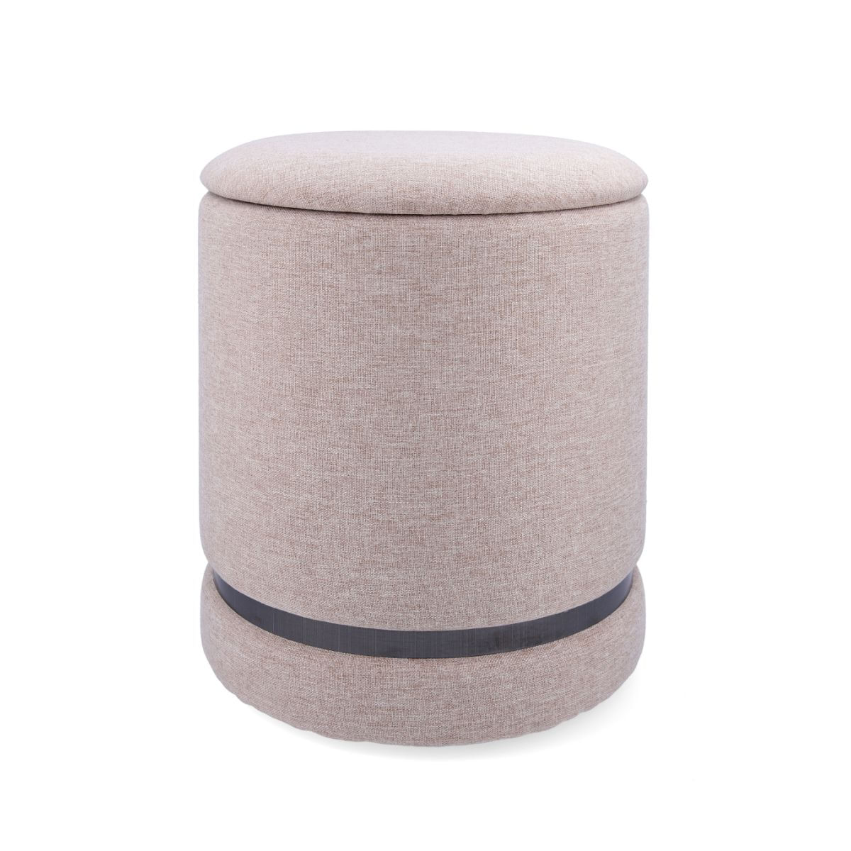 Puff-almacenaje-MOA-Vinthera-acolchado-beige-Ø32x40-cm-fondo-blanco