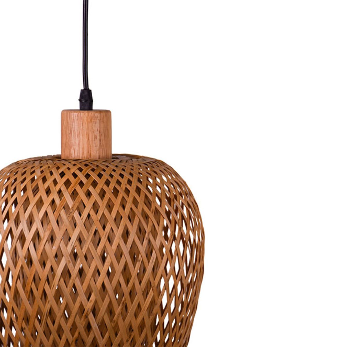 Lampara-de-techo-Filipinas-Bel-Air-40W-altura-regulable-madera-natural-Ø19-cm-detalle