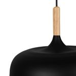 Lampara-de-techo-Genaro-Lumit-60W-altura-regulable-negro-oro-Ø32-cm