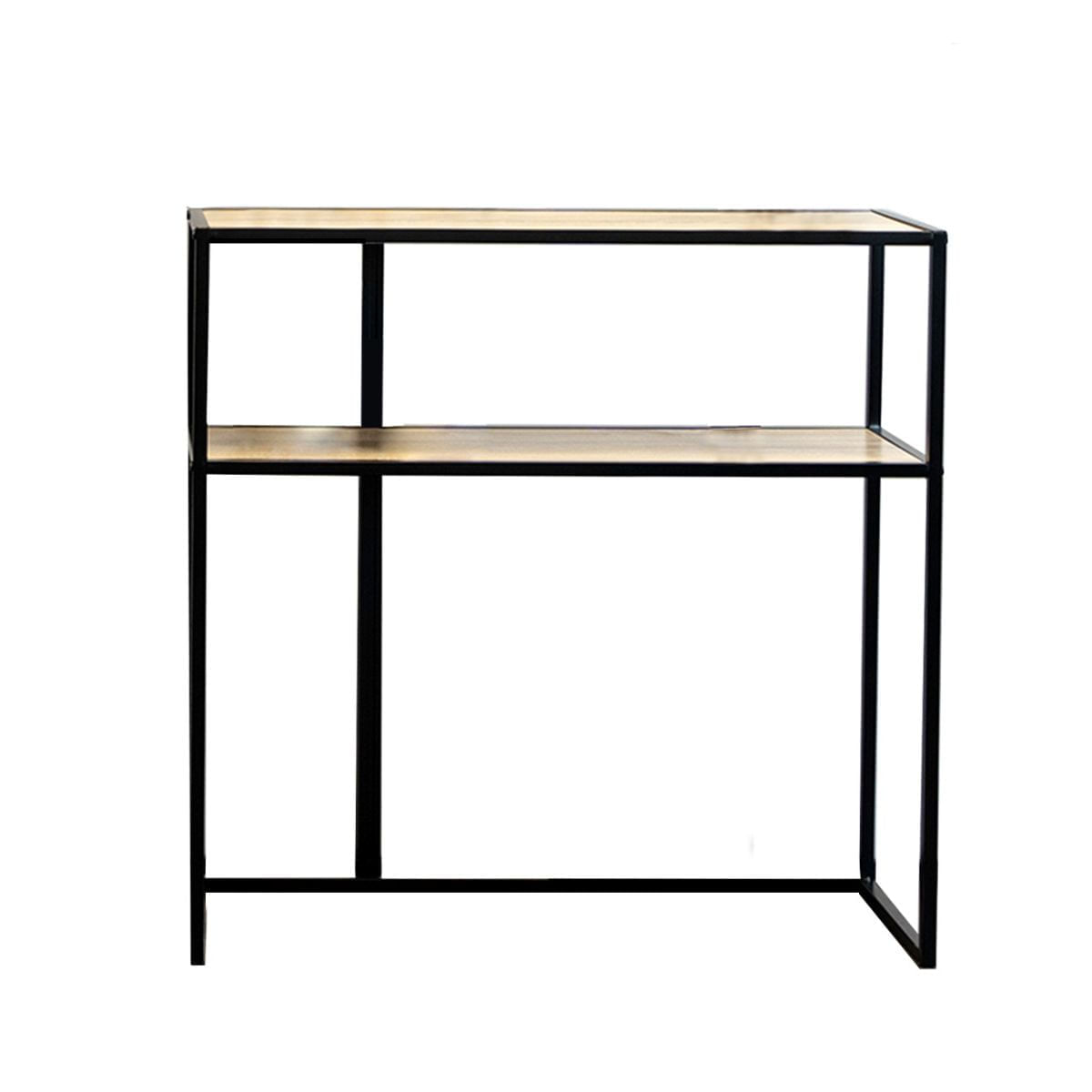 Consola-MOA-Vinthera-2-estantes-metal-negro-77x78x27-cm
