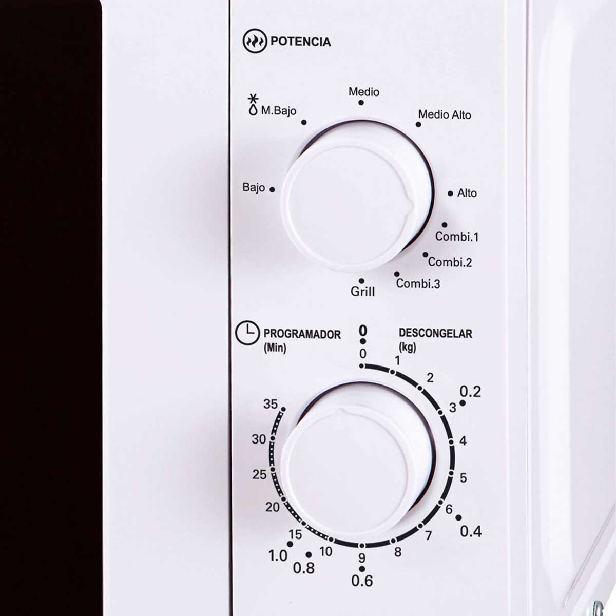 Microondas con grill Nevir NVR-6201MG 1000W 20L blanco 2