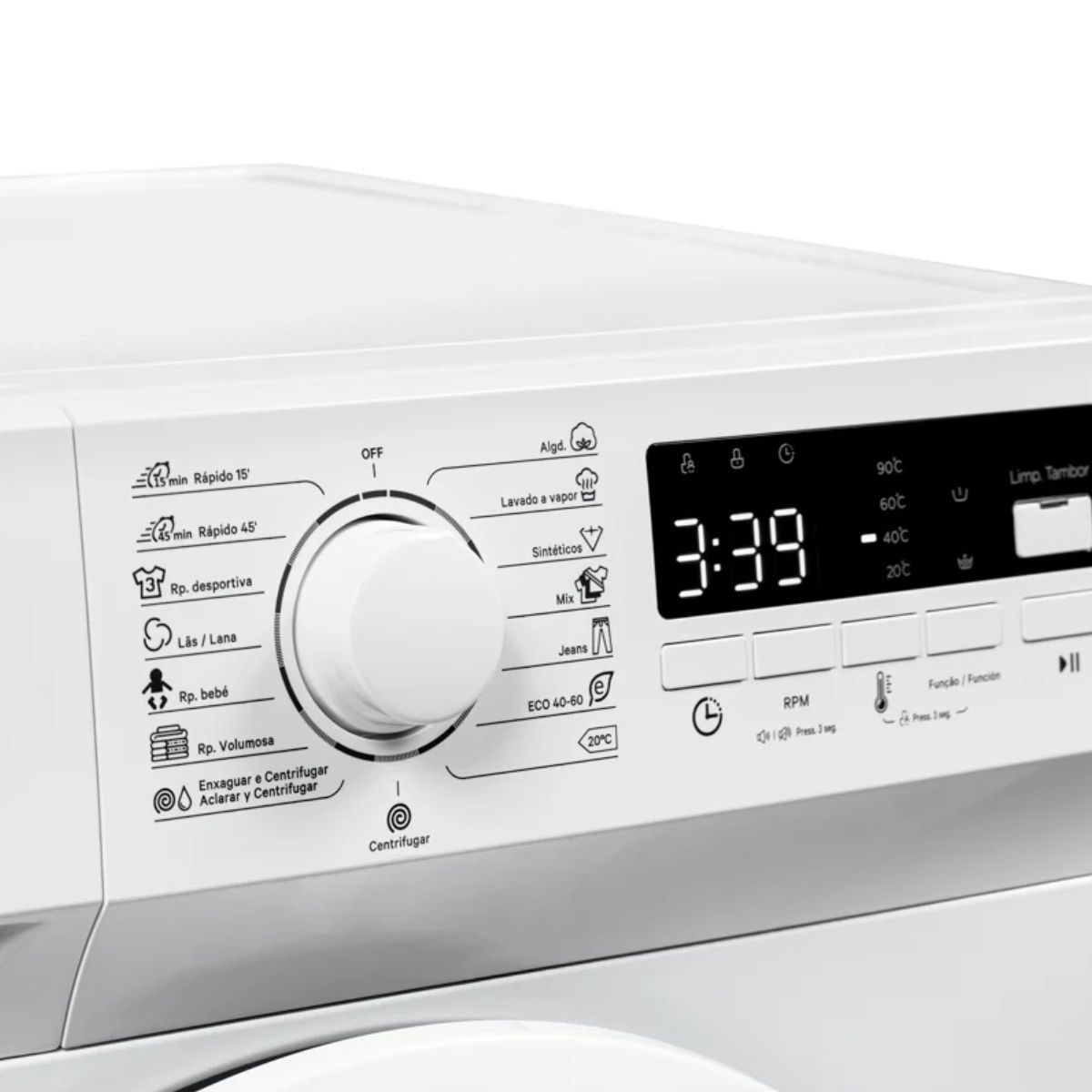 Lavadora-Kunft-KWM8809-8kg-1400rpm-220W-A-blanco-595-cm-programas