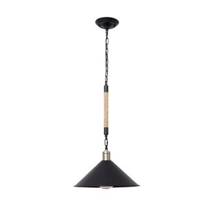 Lámpara de techo Soga Lumit 40W altura regulable negro/natural