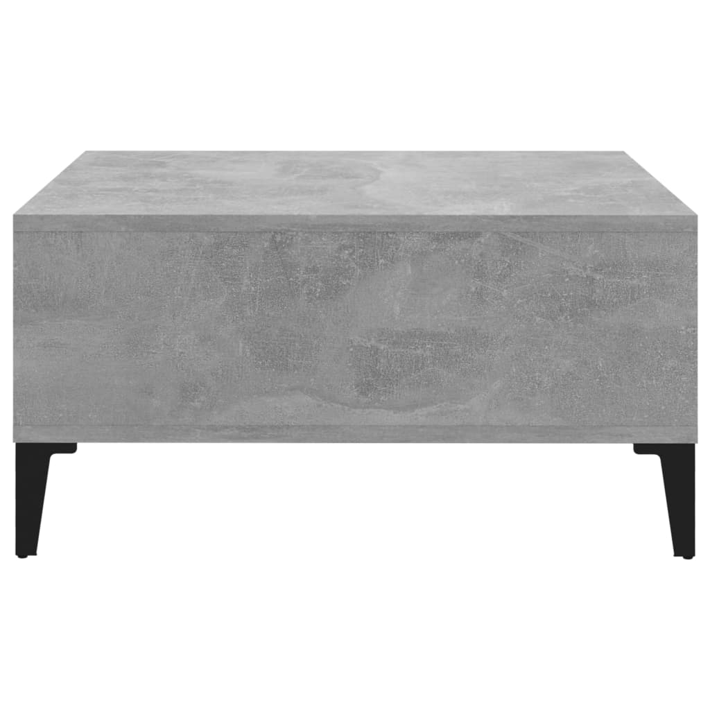 Mesa de centro Okio 2 compartimentos abiertos gris hormigón 30x60x60 cm
