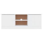 Mueble de TV Orión 2 armarios + 2 compartimentos madera de pino blanco 41x112x35 cm