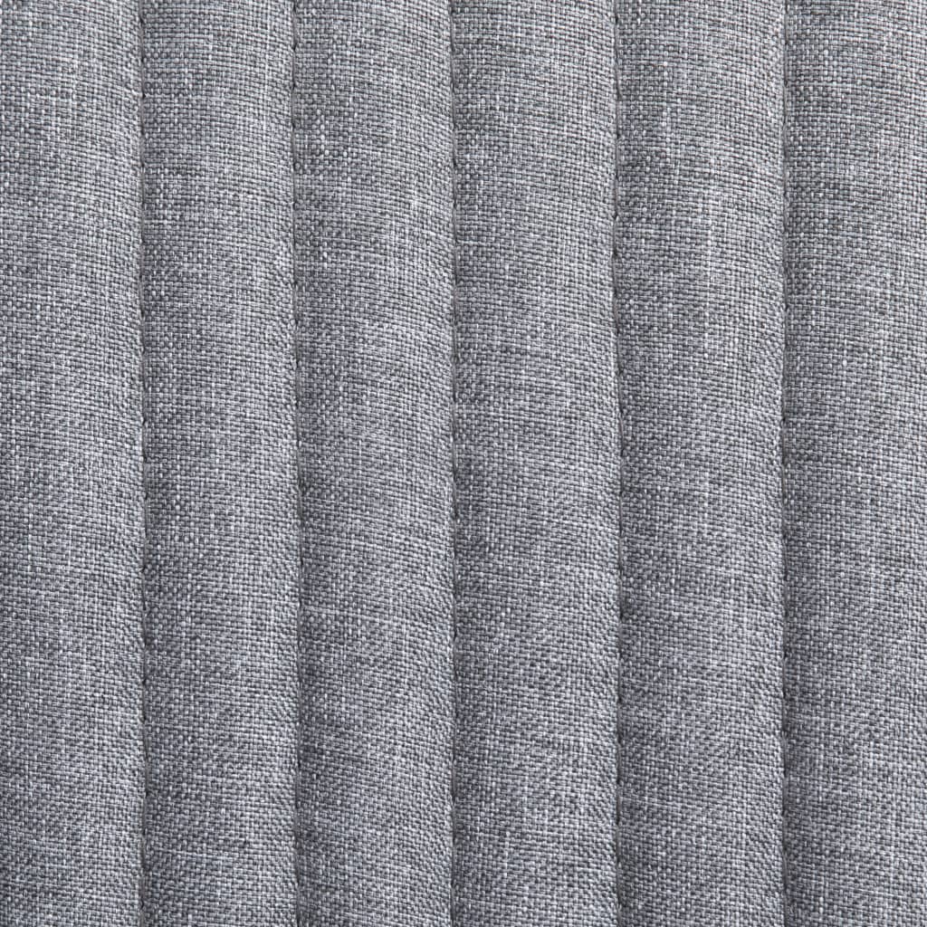 Pack de 6 sillas Kervin con reposabrazos tela gris claro 84x61x61 cm