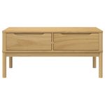 Mesa de centro Floro 2 cajones madera de pino natural 45x99x55,5 cm 5