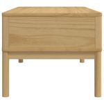 Mesa de centro Floro 2 cajones madera de pino natural 45x99x55,5 cm 6
