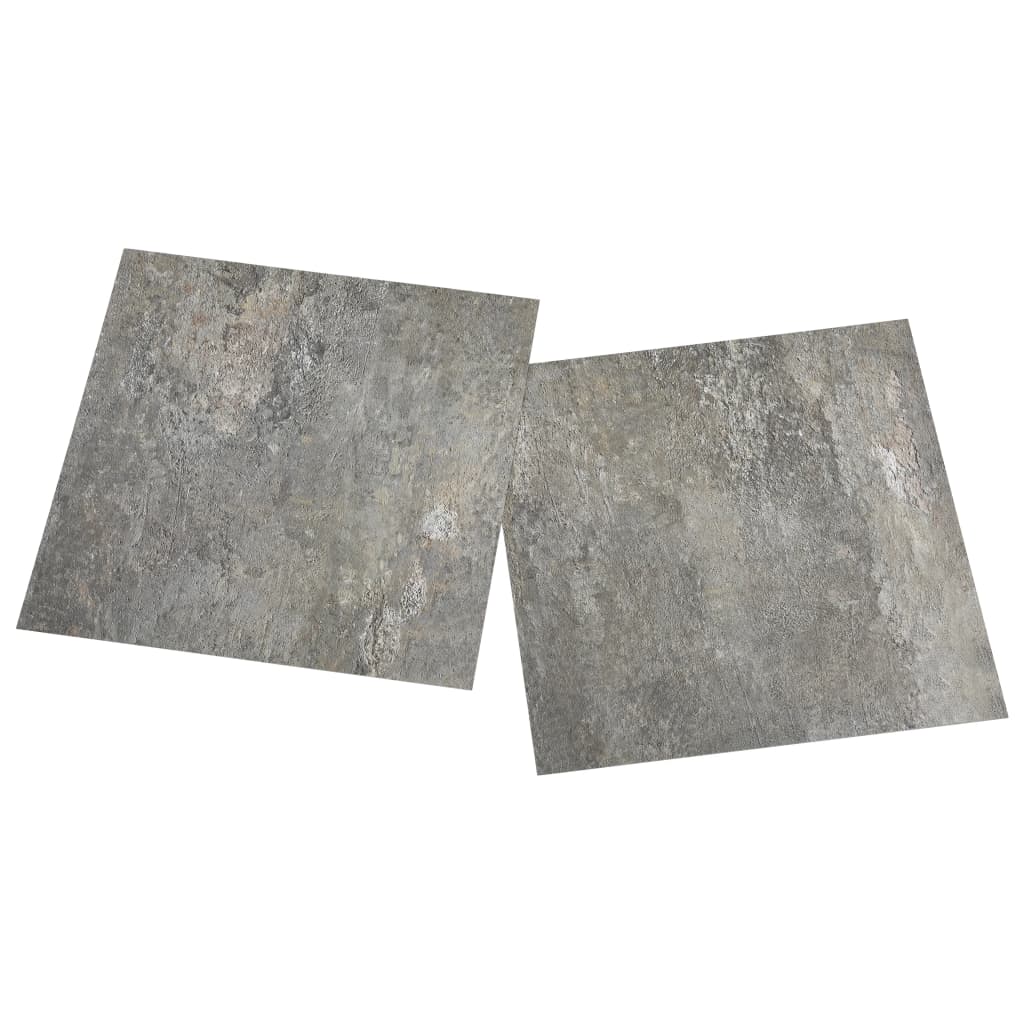 Pack de 55 lamas autoadhesivas para suelo PVC 5,11 m² gris 5