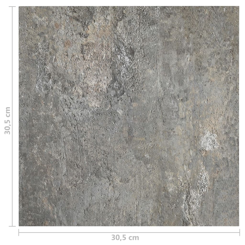 Pack de 55 lamas autoadhesivas para suelo PVC 5,11 m² gris