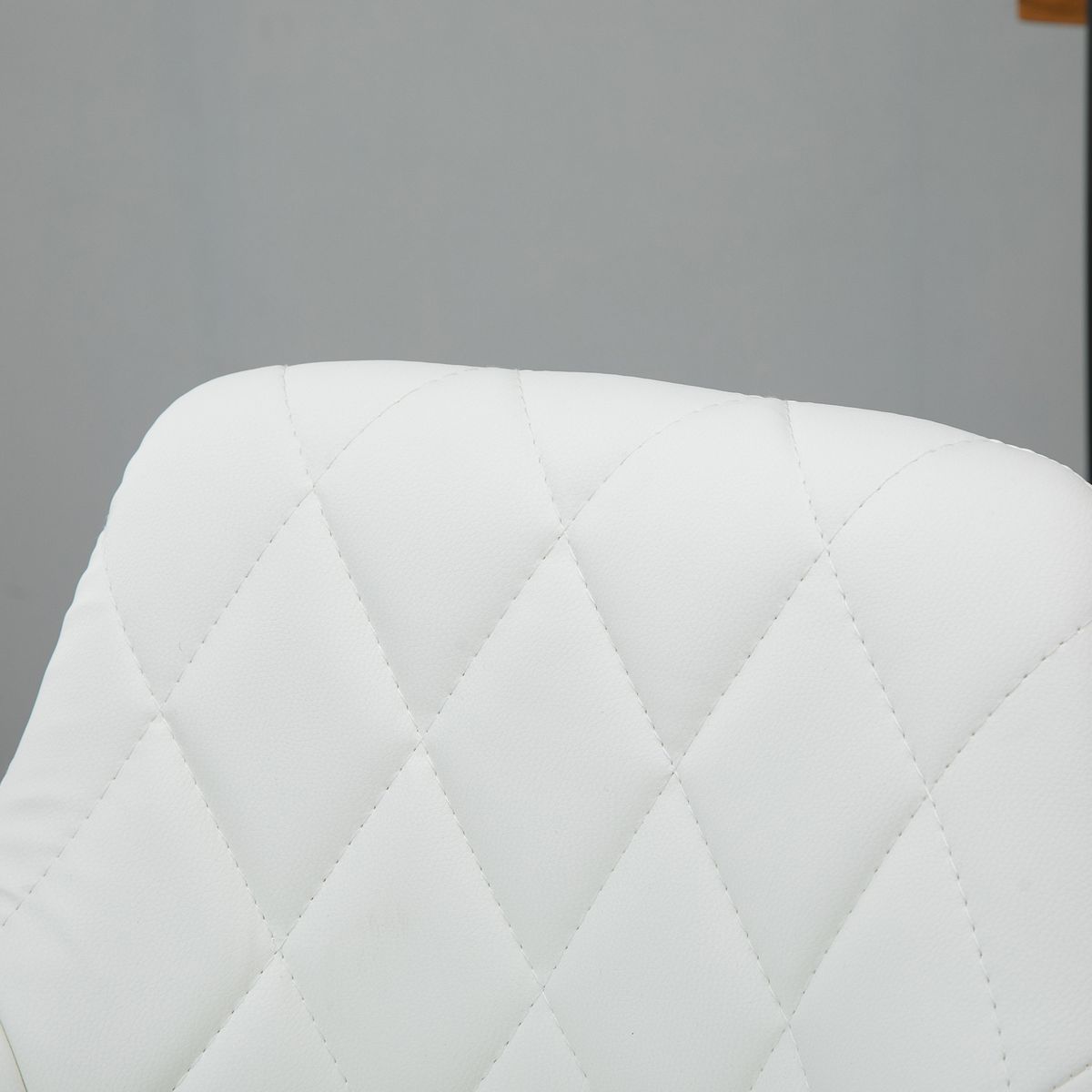 Pack de 2 taburetes Shangai Homcom altura regulable con reposapiés blanco 83-104x46x48 cm
