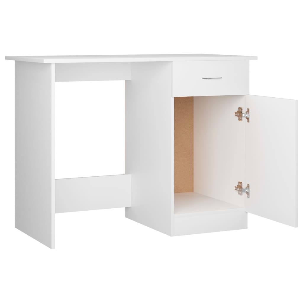 Escritorio Newton 1 cajón + 1 puerta blanco 76x100x50 cm 5