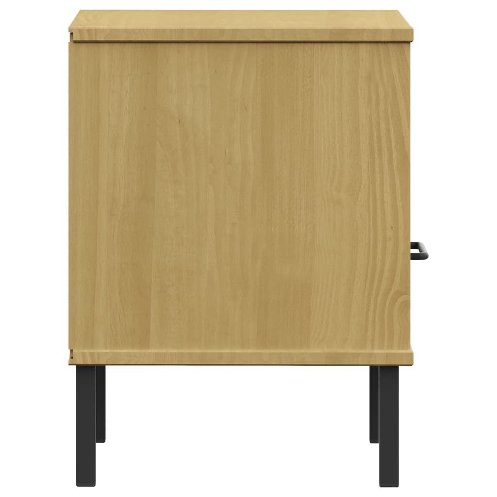 Mesita de noche Oslo 1 hueco + 1 cajón natural 46,5x40x35 cm 6