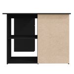 Escritorio esquinero Cum Laude 4 cajones + 2 puertas negro 76x145x100 cm 7