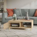 Mesa de centro Stol 1 puerta + 1 módulo natural 35x90x60 cm