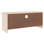 Mueble de TV Lince 2 cajones con compartimento madera de pino natural 41x100x35 cm