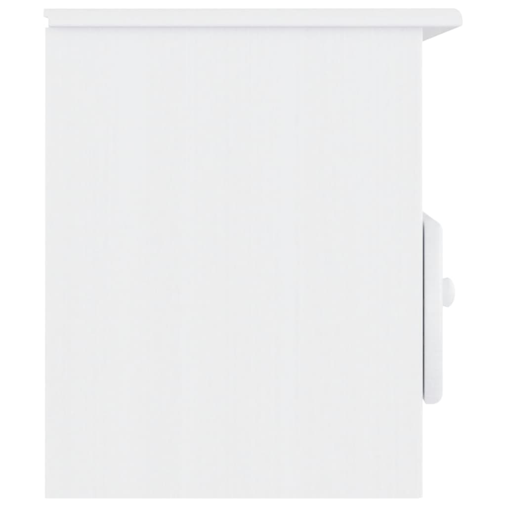 Mueble de TV Lince 2 cajones con compartimento madera de pino blanco 41x100x35 cm