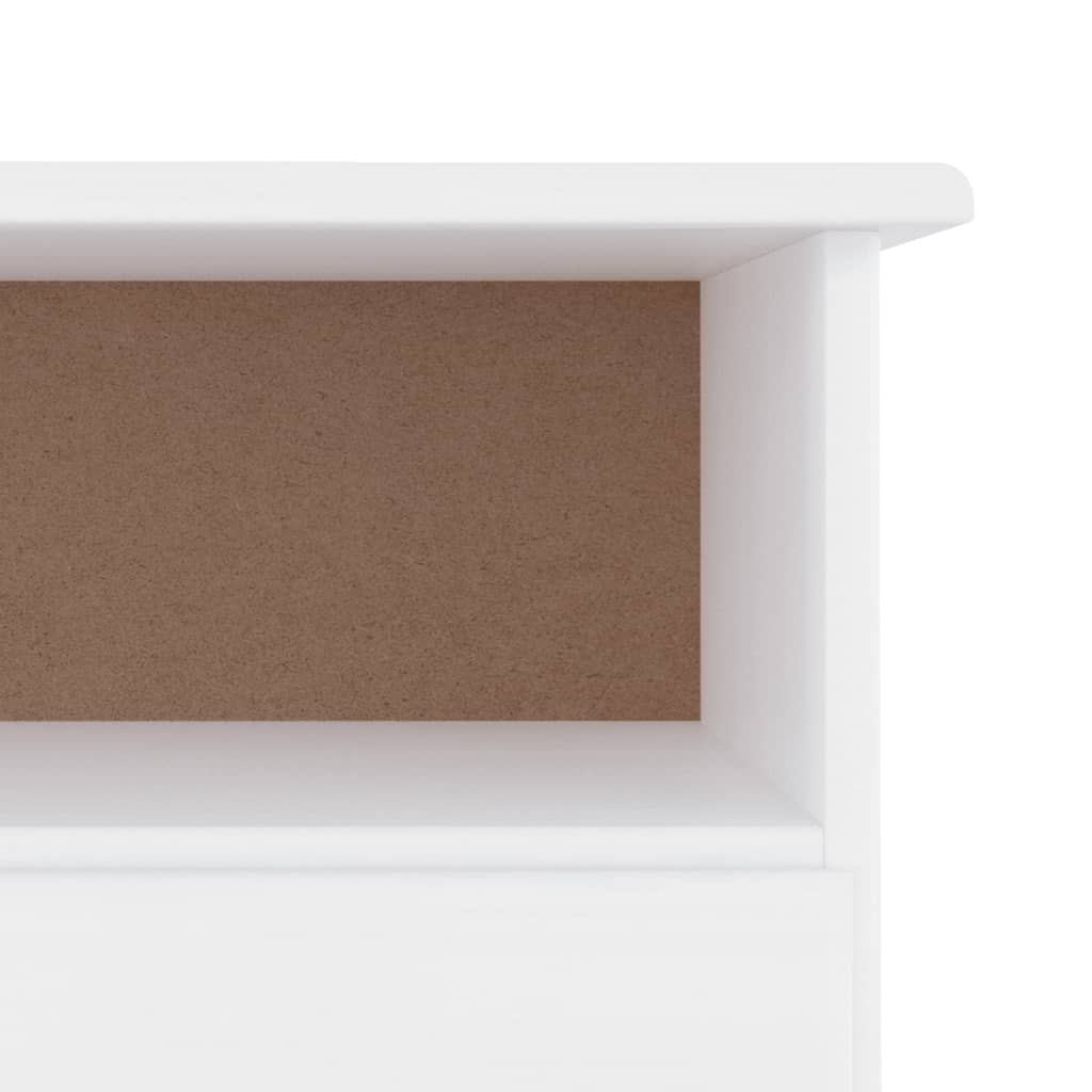 Mueble de TV Lince 2 cajones con compartimento madera de pino blanco 41x100x35 cm