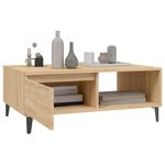 Mesa de centro Lena 1 puerta + 1 compartimento natural 35x90x60 cm