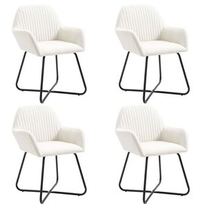Pack de 4 sillas Valle asiento acolchado tapizado terciopelo 84x61x61 cm
