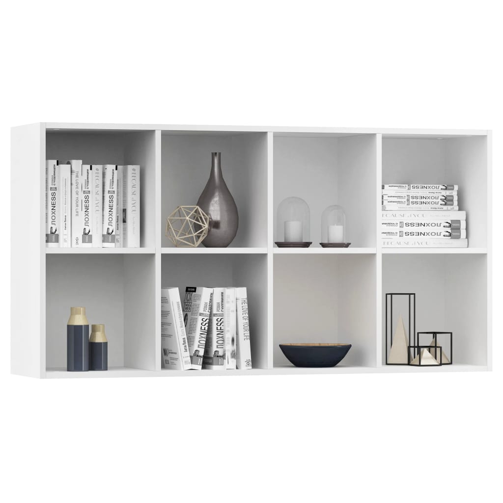 Estantería Onza 8 compartimentos blanco 130x66x30 cm