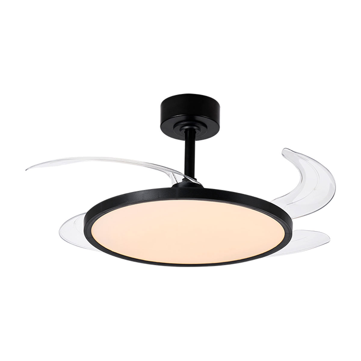 Ventilador de techo Slim Bel Air DC 32W 4 aspas retráctiles negro Ø106x35 cm 2