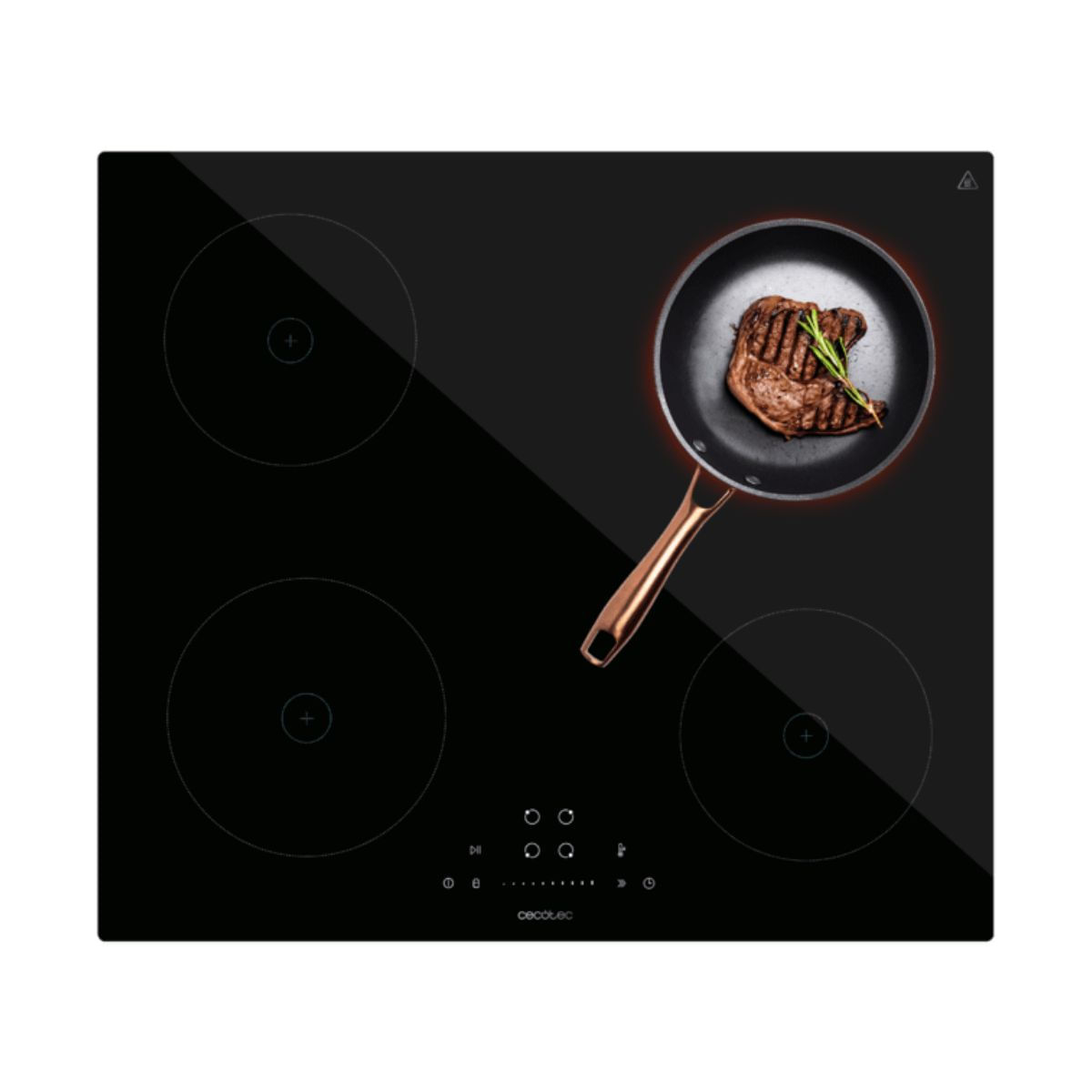 Placa-de-induccion-Cecotec-Bolero-Squad-I-4200-7200W-4-fuegos-9-niveles-negro