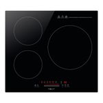 Placa de inducción Nevir NVR-IND1000 7000W 3 zonas Slider táctil negro 59 cm