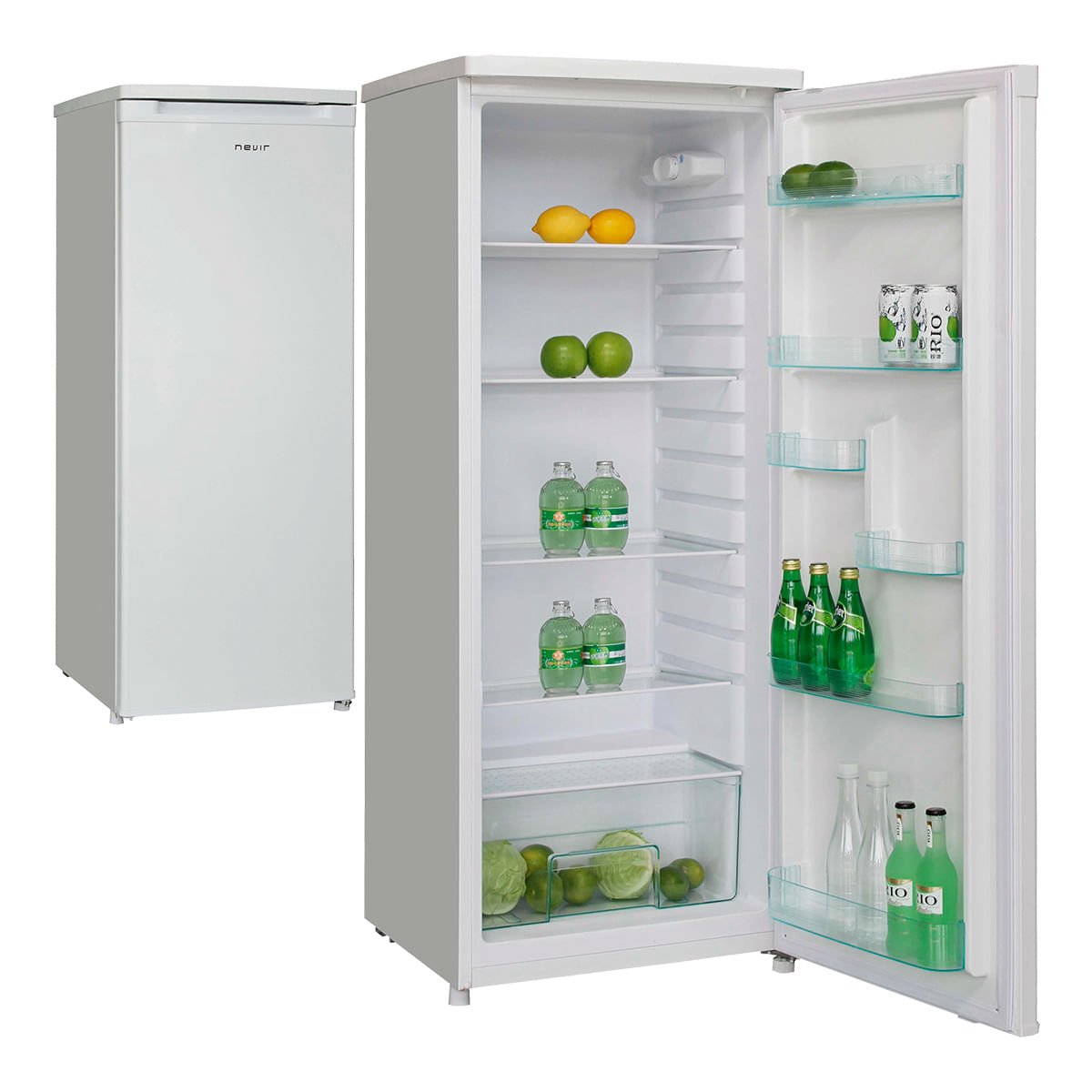 Frigorífico de 1 puerta Nevir NVR-5526NVSD cíclico 240L F blanco 141 cm 3