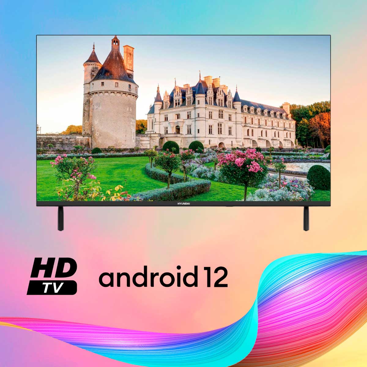 Televisor Smart TV Hyundai HTV4000A HD LED 40'' Android 12 F negro 3